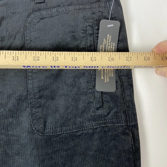 Bebe Black Velvet Cordoroy Bellbottom Bootcut Jeans Pants NEW Sz30x34 (sku44) - Picture 11 of 16